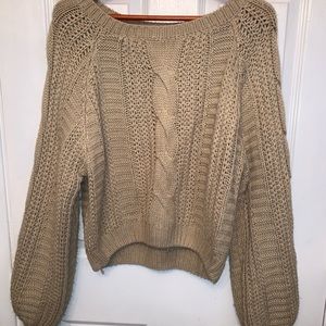 Light brown knit sweater